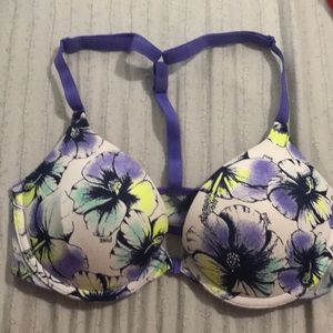PINK floral wear everywhere push up bra